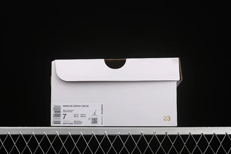 All categories Air Jordan Jordan series basketball shoes Air Jordan 1 Mid G version pure original Air Jordan 1 Mid AJ1 Joe 1 white orange China basketball shoes CZ0774-800